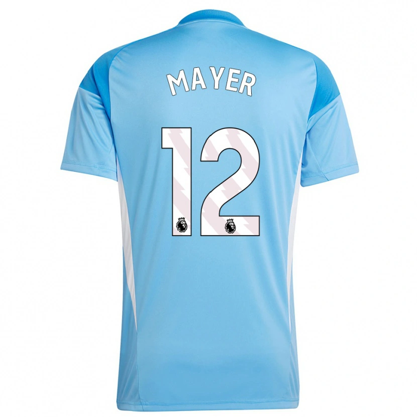 Danxen Donna Oliver Mayer #12 Maglia Gara Portiere Bianco Blu 2025/26 Maglietta