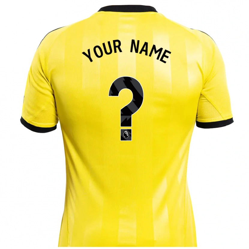 Danxen Donna Newcastle United Maglia Gara Portiere Giallo Nero 2025/26 Maglietta