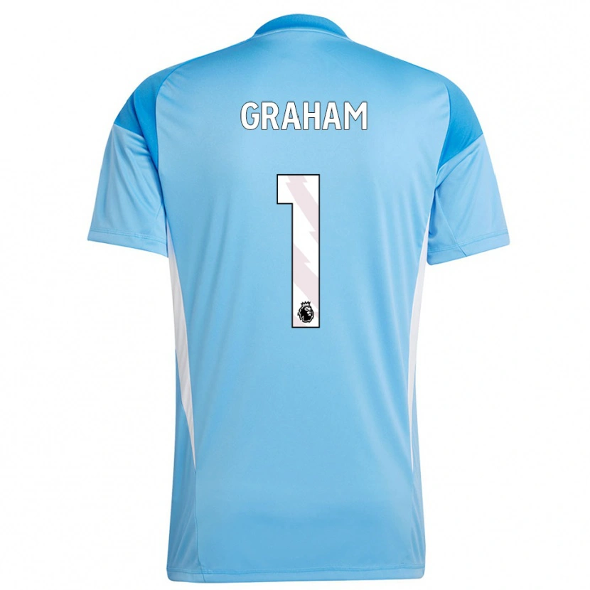 Danxen Donna Ally Graham #1 Maglia Gara Portiere Bianco Blu 2025/26 Maglietta