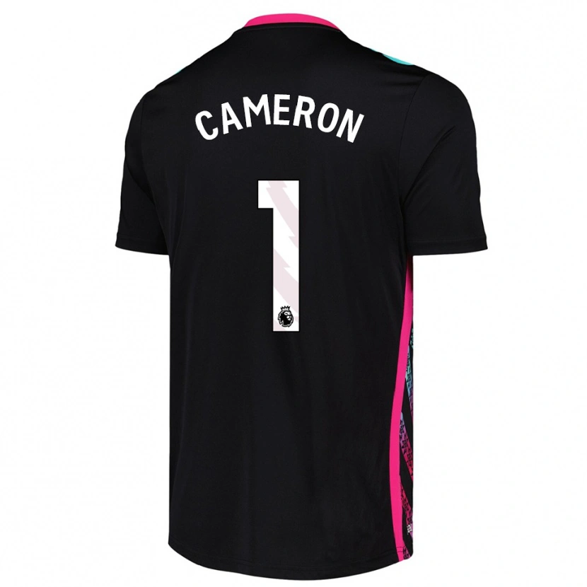 Danxen Donna Dan Cameron #1 Maglia Gara Portiere Bianco Nero 2025/26 Maglietta