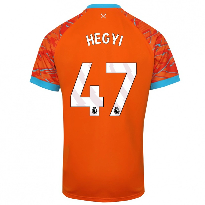 Danxen Donna Krisztián Hegyi #47 Maglia Gara Portiere Bianco Arancio 2025/26 Maglietta