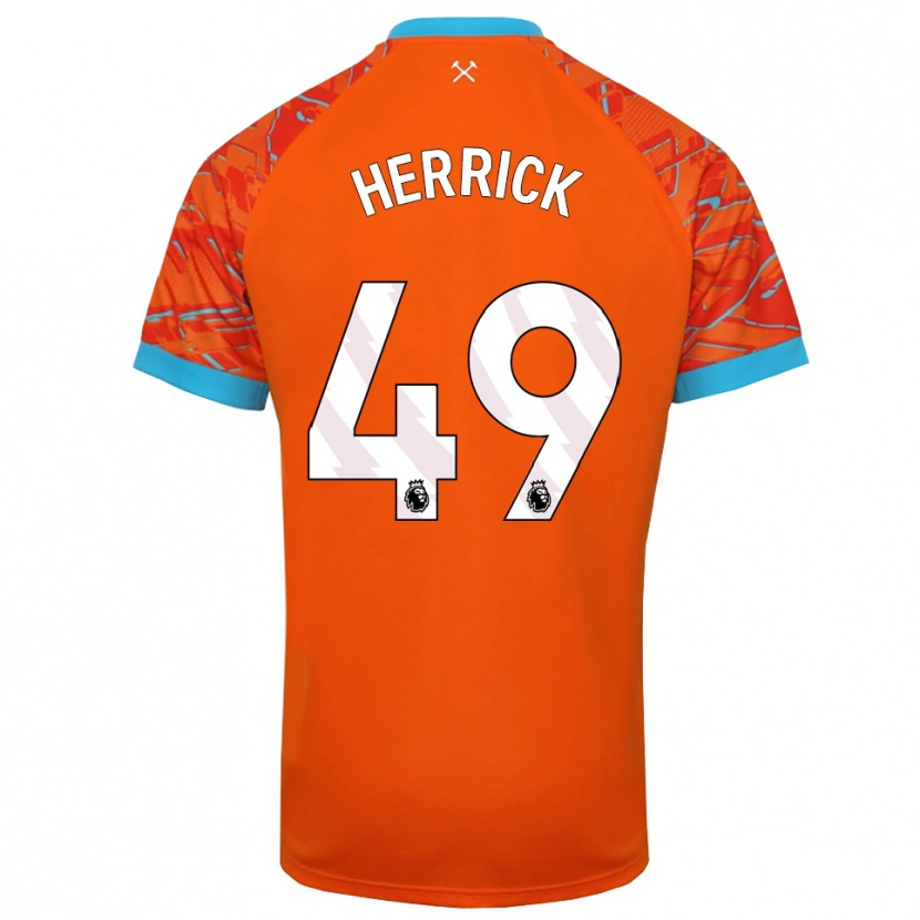 Danxen Donna Finlay Herrick #49 Maglia Gara Portiere Bianco Arancio 2025/26 Maglietta