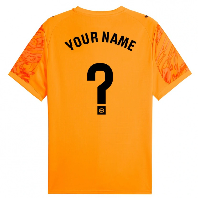Danxen Donna Deportivo Alaves Maglia Gara Portiere Arancione Nero 2025/26 Maglietta