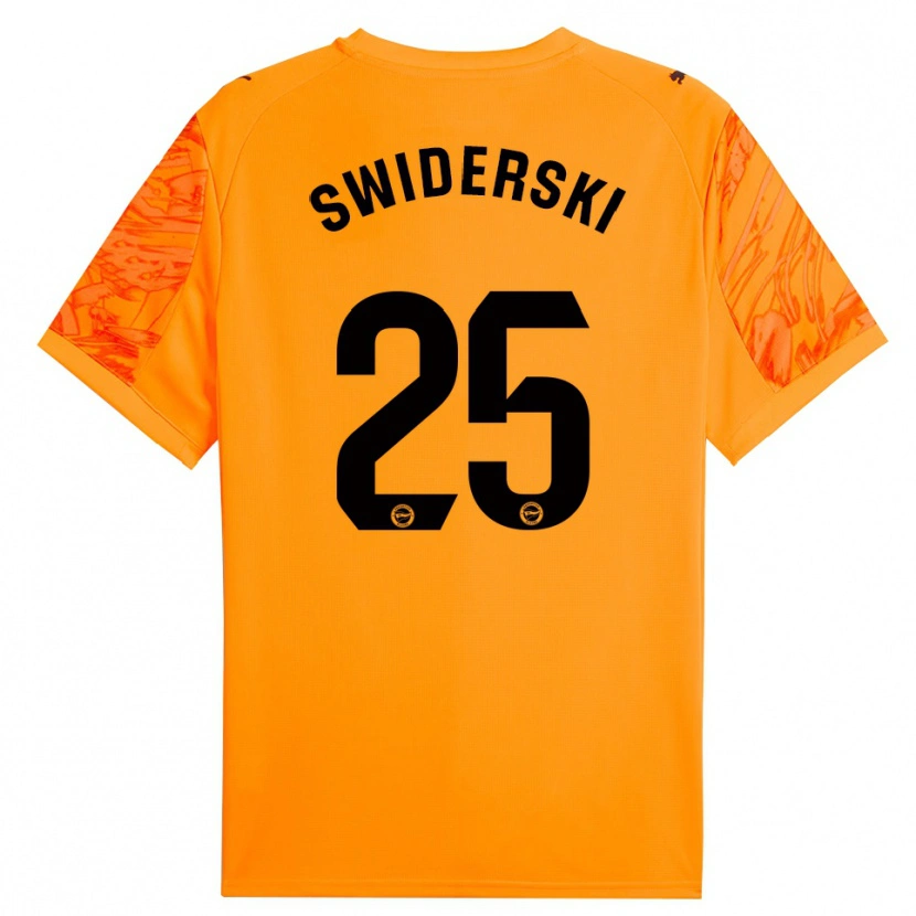 Danxen Donna Grégoire Swiderski #25 Maglia Gara Portiere Arancione Nero 2025/26 Maglietta
