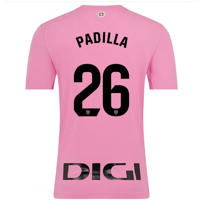 Danxen Donna Álex Padilla #26 Maglia Gara Portiere Rosa Nero 2025/26 Maglietta