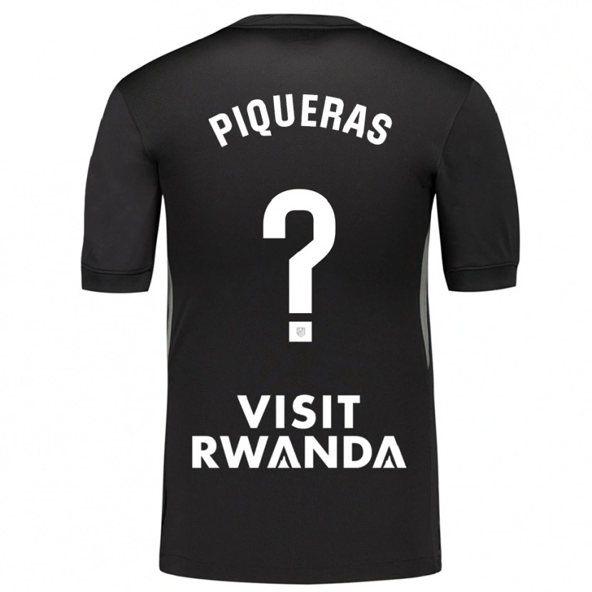 Danxen Donna Diego Piqueras #0 Maglia Gara Portiere Nero Bianco 2025/26 Maglietta