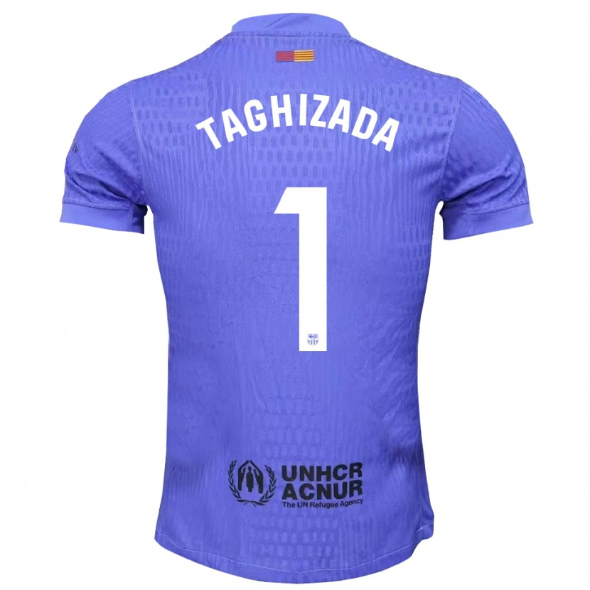 Danxen Donna Eldar Taghizada #1 Maglia Gara Portiere Blu Nero 2025/26 Maglietta