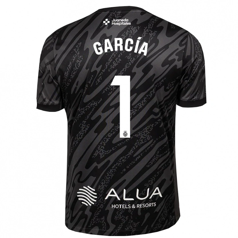 Danxen Donna Pere García #1 Maglia Gara Portiere Grigio Scuro Nero 2025/26 Maglietta