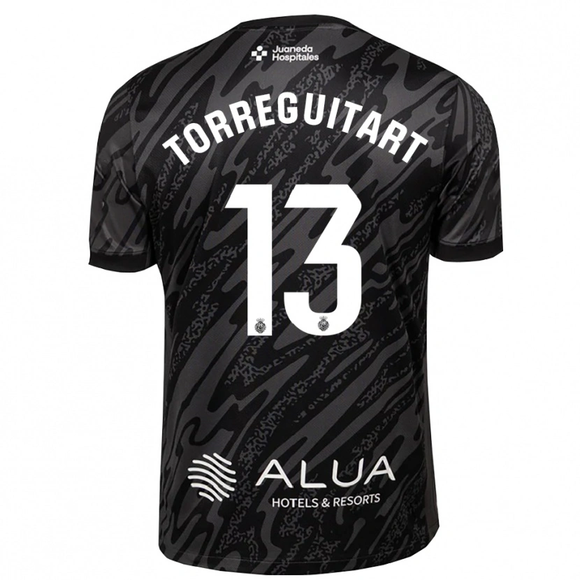Danxen Donna Nil Torreguitart #13 Maglia Gara Portiere Grigio Scuro Nero 2025/26 Maglietta