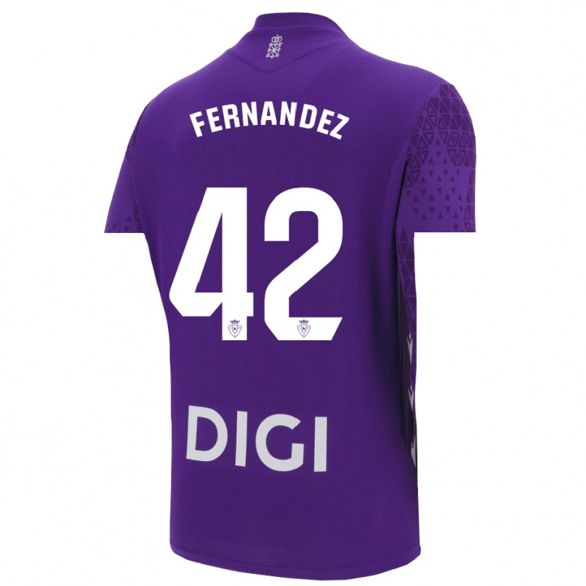 Danxen Donna Rafa Fernández #42 Maglia Gara Portiere Viola Bianco 2025/26 Maglietta