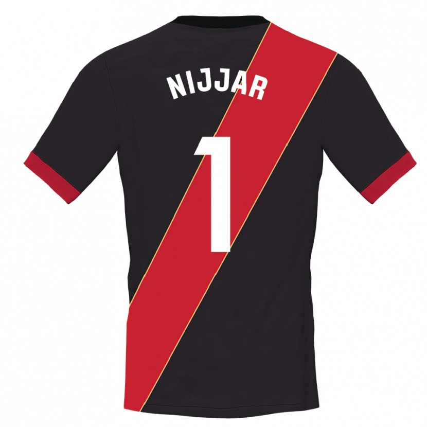 Danxen Donna Tejpal Nijjar #1 Maglia Gara Portiere Nero Rosso 2025/26 Maglietta