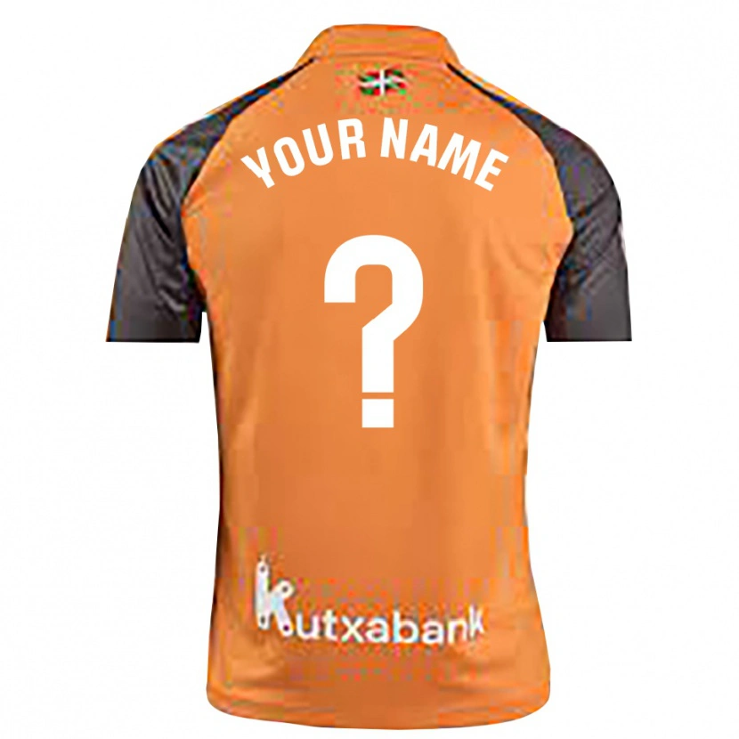 Danxen Donna Real Sociedad Maglia Gara Portiere Nero Arancio 2025/26 Maglietta