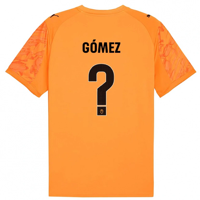 Danxen Donna Alain Gómez #0 Maglia Gara Portiere Arancione Nero 2025/26 Maglietta