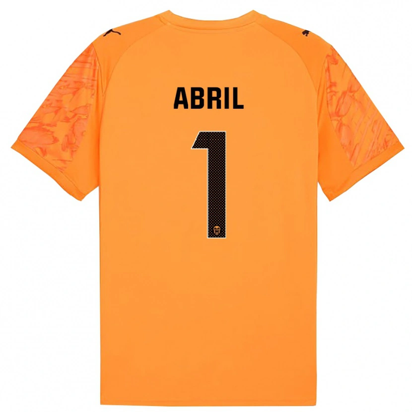 Danxen Donna Vicent Abril #1 Maglia Gara Portiere Arancione Nero 2025/26 Maglietta