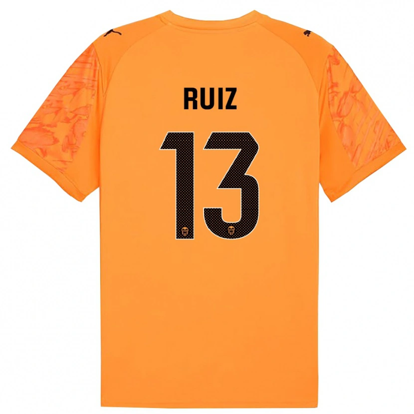 Danxen Donna Nil Ruiz #13 Maglia Gara Portiere Arancione Nero 2025/26 Maglietta