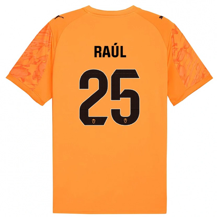 Danxen Donna Raúl Jiménez #25 Maglia Gara Portiere Arancione Nero 2025/26 Maglietta