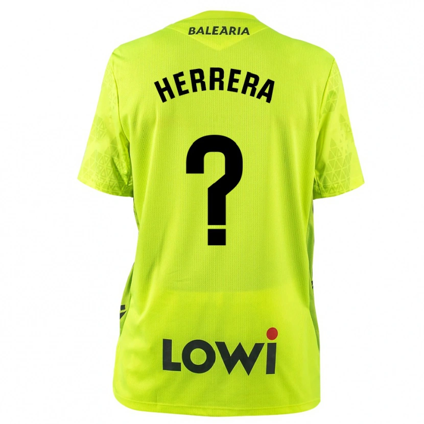 Danxen Donna Asier Herrera #0 Maglia Gara Portiere Verde Fluorescente Nero 2025/26 Maglietta