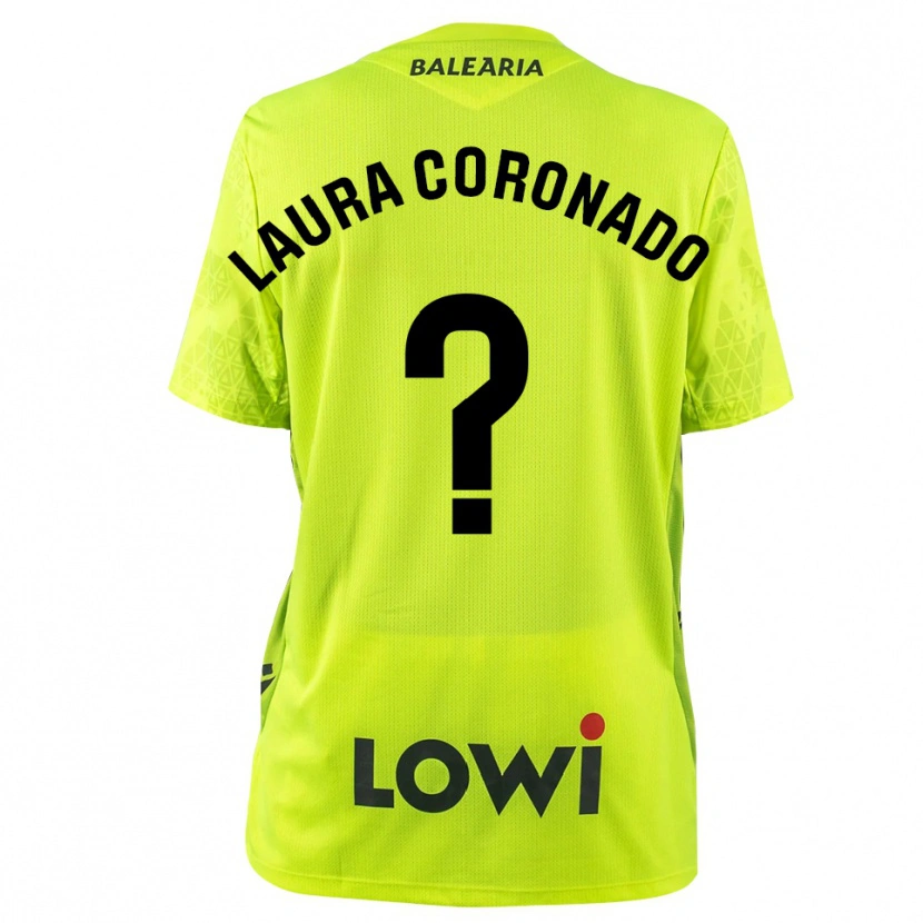 Danxen Donna Laura Coronado Vilchez #0 Maglia Gara Portiere Verde Fluorescente Nero 2025/26 Maglietta