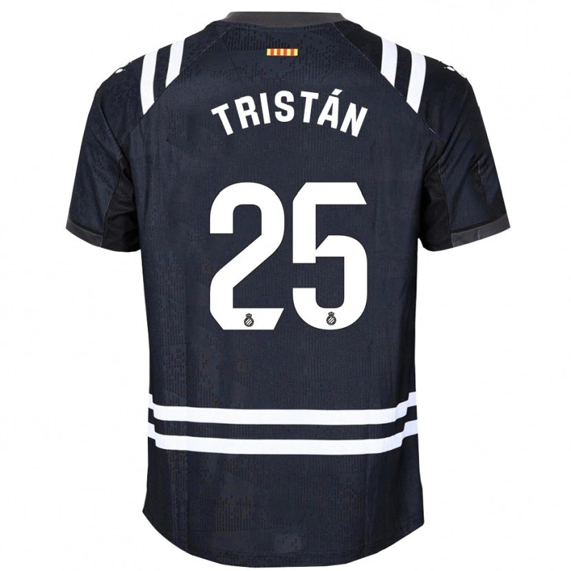 Danxen Donna Pol Tristán #25 Maglia Gara Portiere Nero Bianco 2025/26 Maglietta