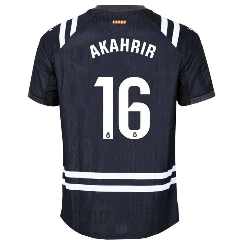 Danxen Donna Mohamed Akahrir #16 Maglia Gara Portiere Nero Bianco 2025/26 Maglietta