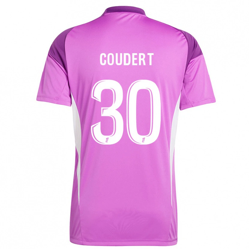 Danxen Donna Grégoire Coudert #30 Maglia Gara Portiere Lilla Bianco 2025/26 Maglietta