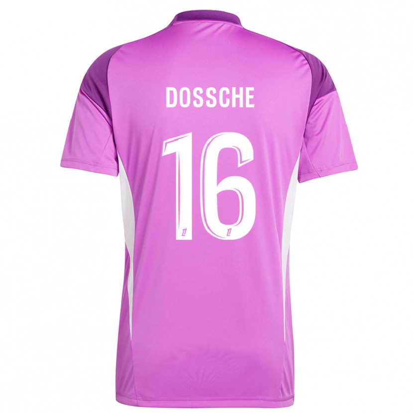 Danxen Donna Marvin Dossche #16 Maglia Gara Portiere Lilla Bianco 2025/26 Maglietta