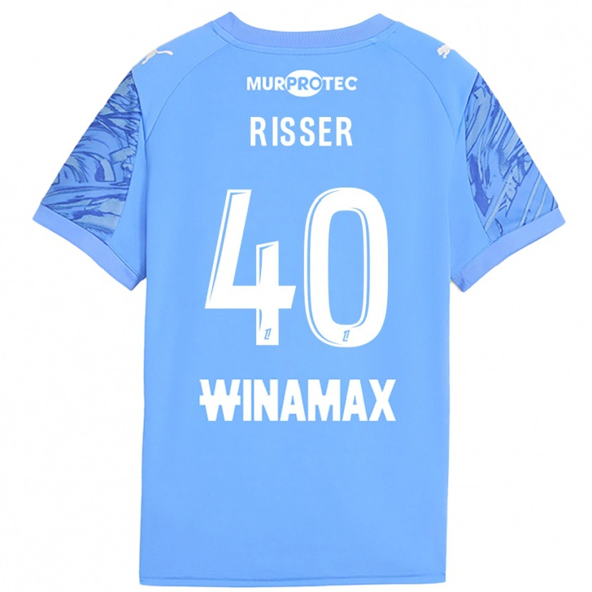 Danxen Donna Robin Risser #40 Maglia Gara Portiere Azzurro Bianco 2025/26 Maglietta