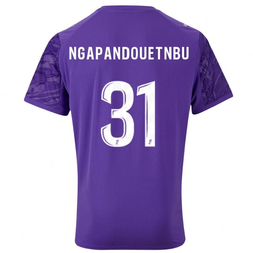 Danxen Donna Simon Ngapandouetnbu #31 Maglia Gara Portiere Viola Bianco 2025/26 Maglietta