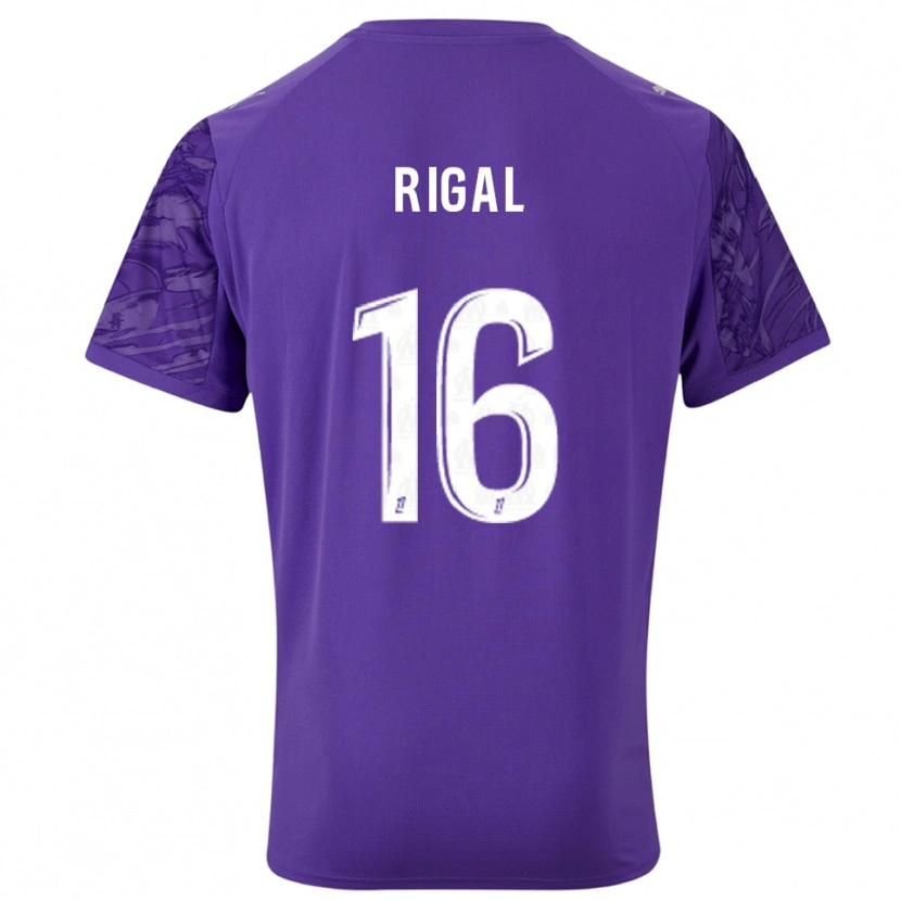 Danxen Donna Pablo Rigal #16 Maglia Gara Portiere Viola Bianco 2025/26 Maglietta