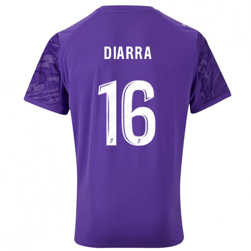 Danxen Donna Cheick Diarra #16 Maglia Gara Portiere Viola Bianco 2025/26 Maglietta