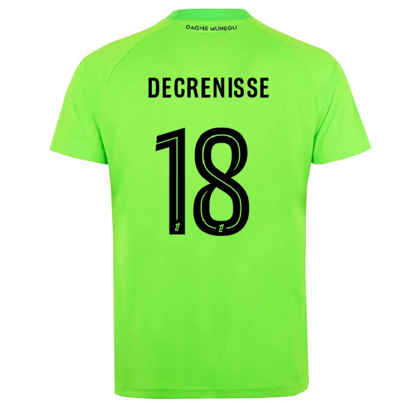 Danxen Donna Axel Decrenisse #18 Maglia Gara Portiere Verde Nero 2025/26 Maglietta