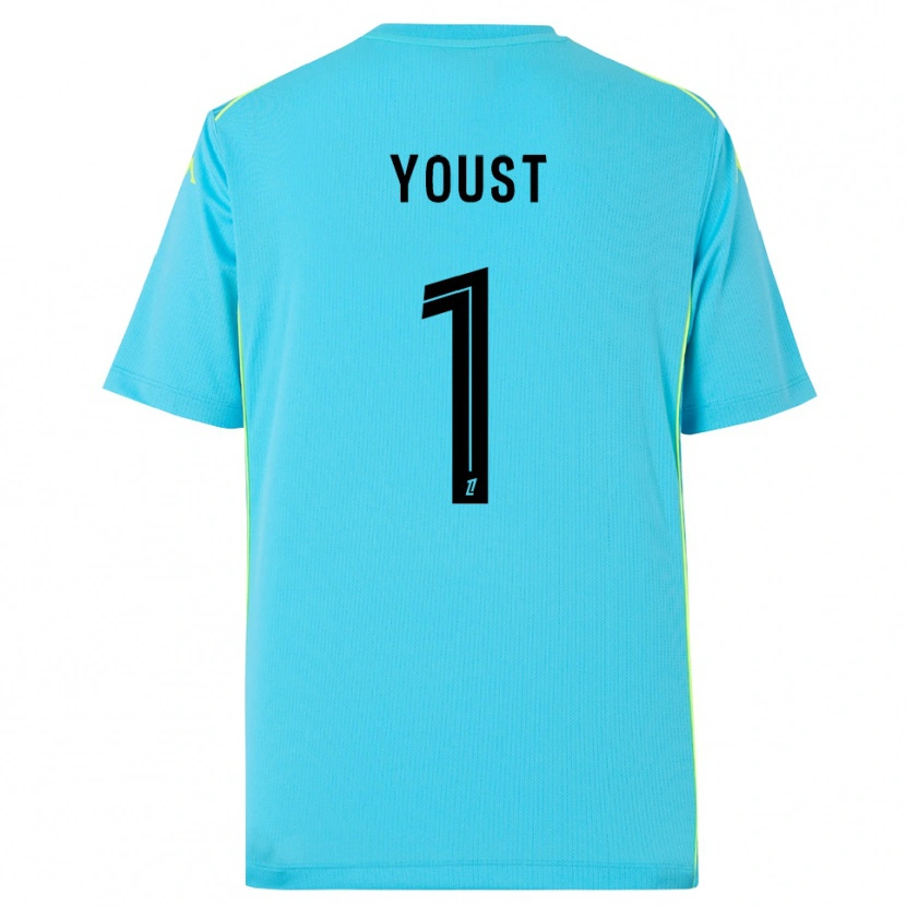 Danxen Donna Matys Youst #1 Maglia Gara Portiere Azzurro Cielo Nero 2025/26 Maglietta