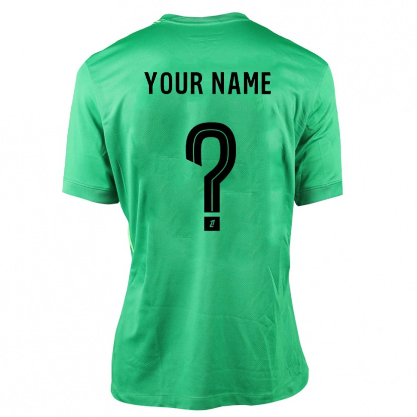 Danxen Donna Paris Saint-Germain Maglia Gara Portiere Verde Nero 2025/26 Maglietta