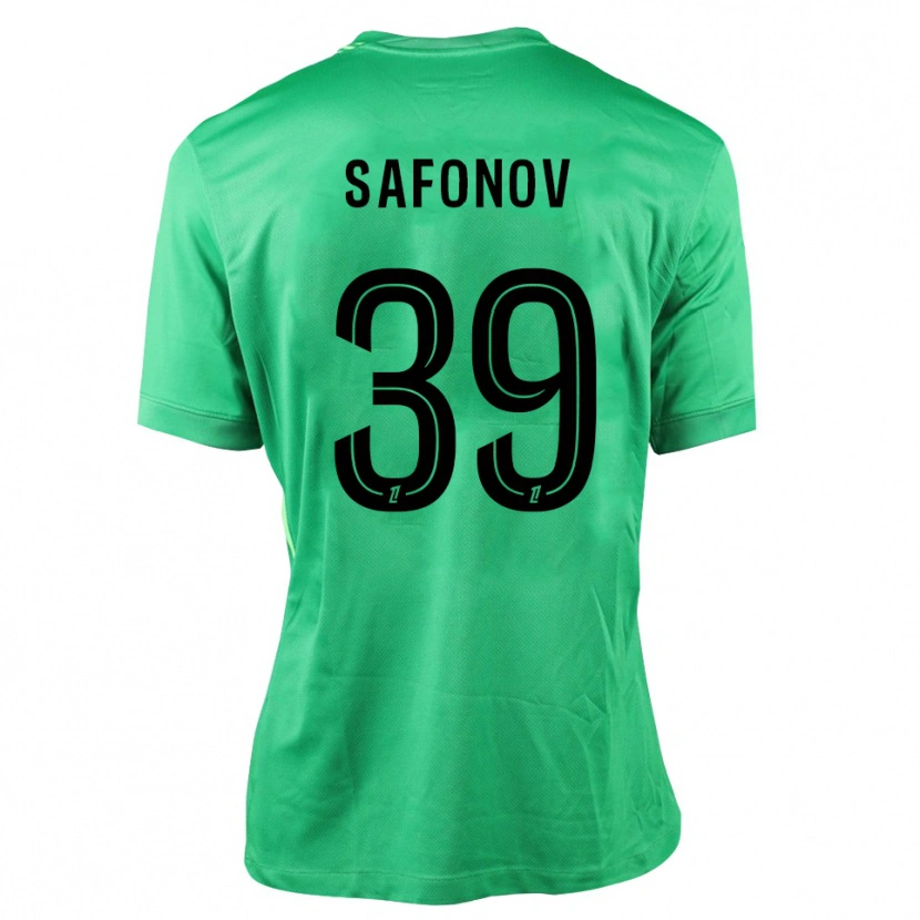 Danxen Donna Matvey Safonov #39 Maglia Gara Portiere Verde Nero 2025/26 Maglietta