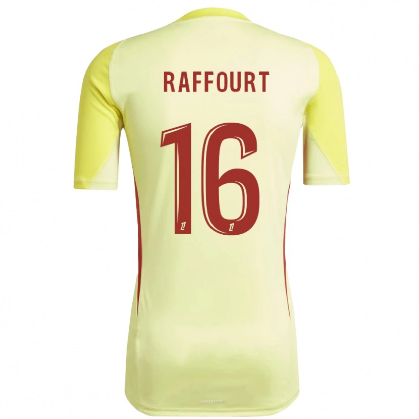 Danxen Donna Timéo Raffourt #16 Maglia Gara Portiere Giallo Chiaro Rosso 2025/26 Maglietta