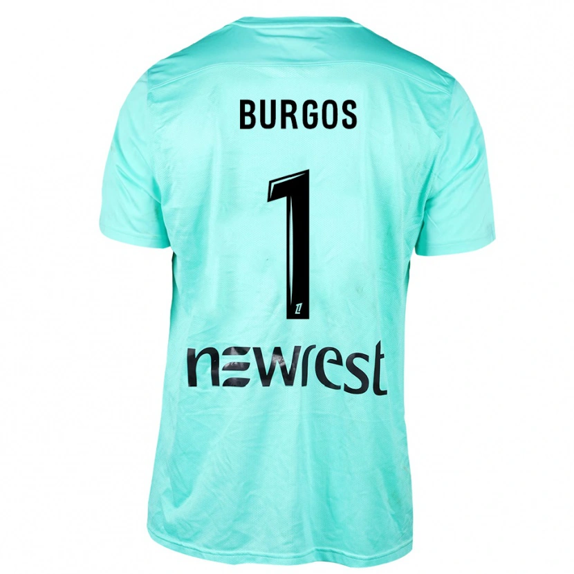 Danxen Donna Diego Burgos #1 Maglia Gara Portiere Aqua Nero 2025/26 Maglietta
