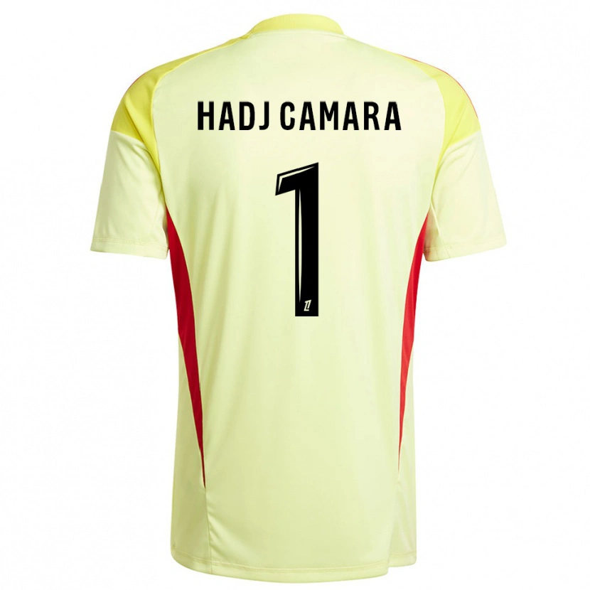 Danxen Donna El Hadj Camara #1 Maglia Gara Portiere Giallo Chiaro Nero 2025/26 Maglietta