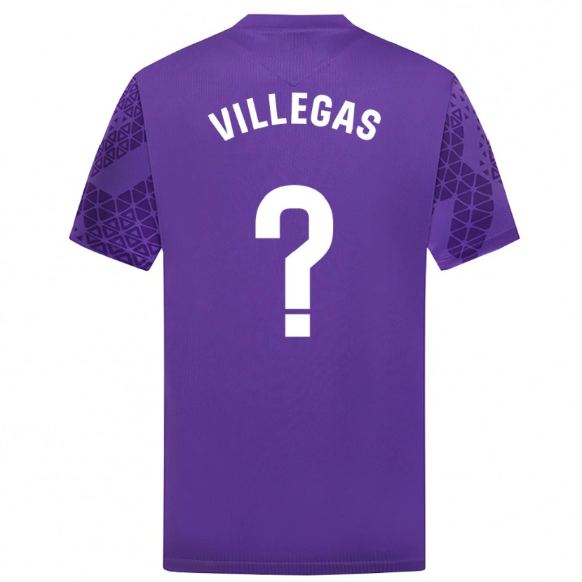 Danxen Donna Sergio Villegas #0 Maglia Gara Portiere Viola Bianco 2025/26 Maglietta