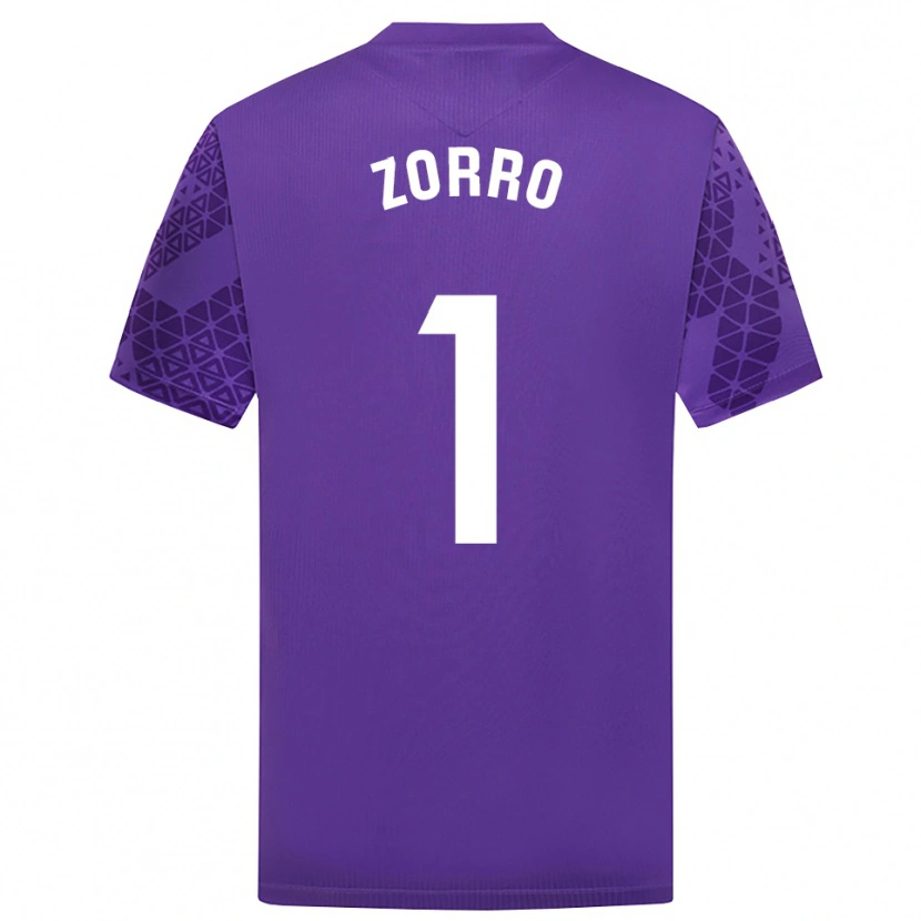 Danxen Donna Zorro #1 Maglia Gara Portiere Viola Bianco 2025/26 Maglietta