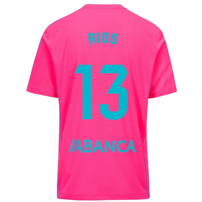 Danxen Donna Hugo Rios #13 Maglia Gara Portiere Rosa Profondo Nero 2025/26 Maglietta