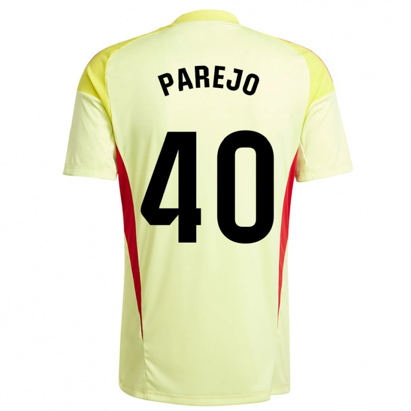 Danxen Donna Jesús Parejo #40 Maglia Gara Portiere Giallo Chiaro Nero 2025/26 Maglietta