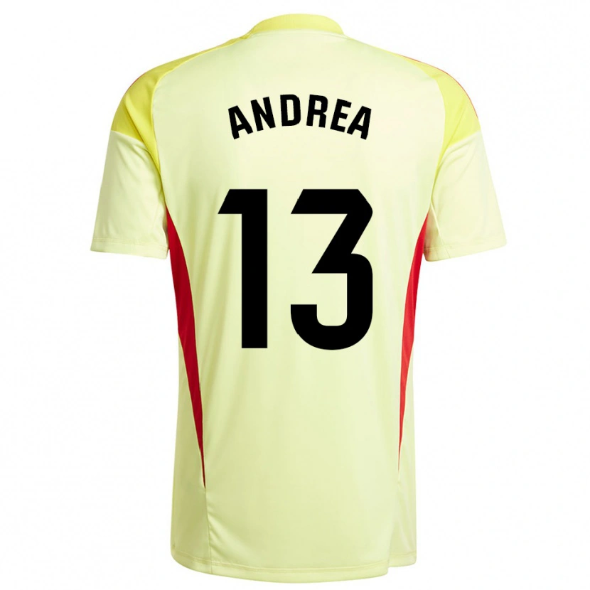 Danxen Donna Andrea Romero Burgos #13 Maglia Gara Portiere Giallo Chiaro Nero 2025/26 Maglietta