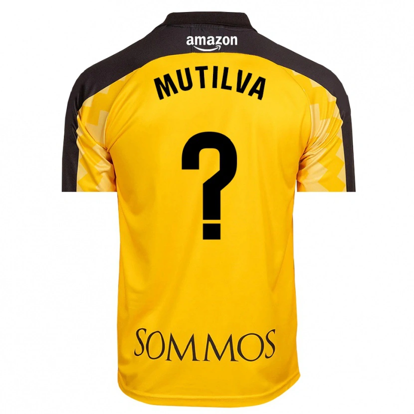 Danxen Donna Aimar Mutilva #0 Maglia Gara Portiere Giallo Nero 2025/26 Maglietta