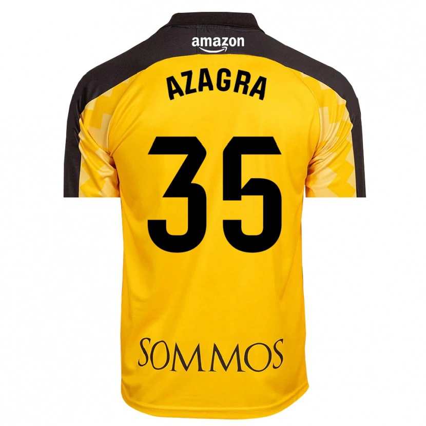 Danxen Donna Nico Azagra #35 Maglia Gara Portiere Giallo Nero 2025/26 Maglietta