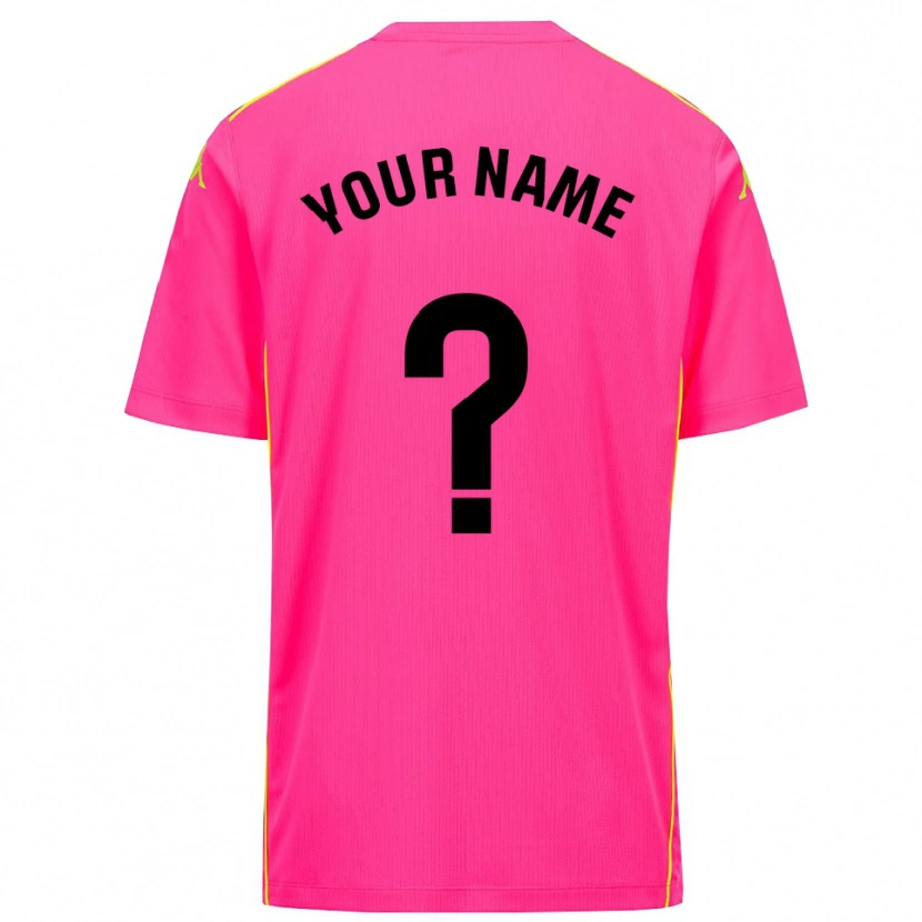 Danxen Donna Real Valladolid Maglia Gara Portiere Rosa Profondo Nero 2025/26 Maglietta