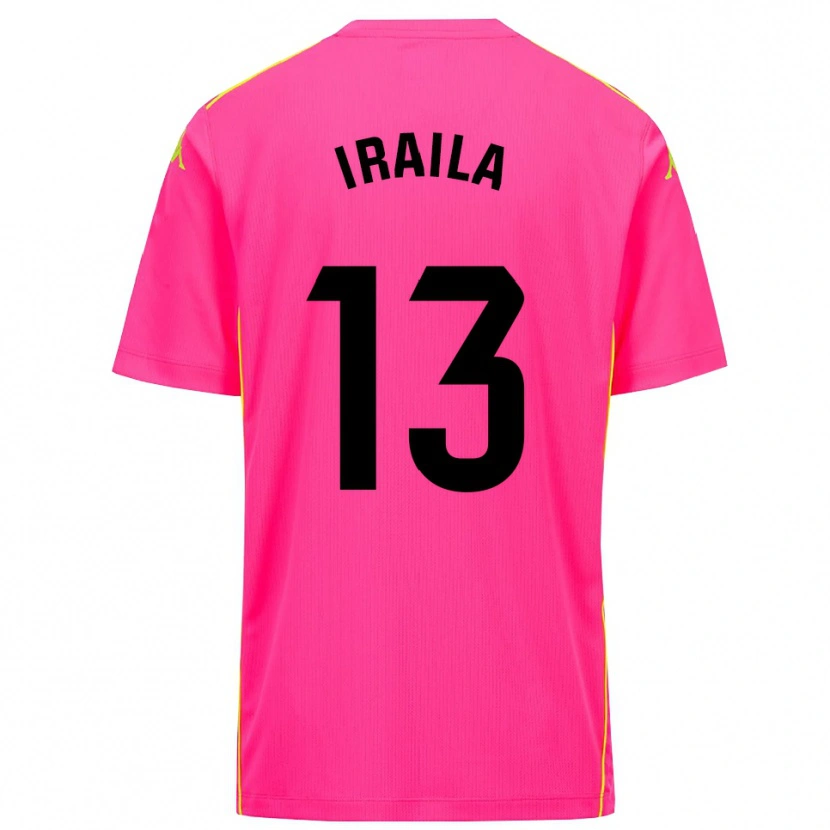 Danxen Donna Iraila Rivera Simón #13 Maglia Gara Portiere Rosa Profondo Nero 2025/26 Maglietta