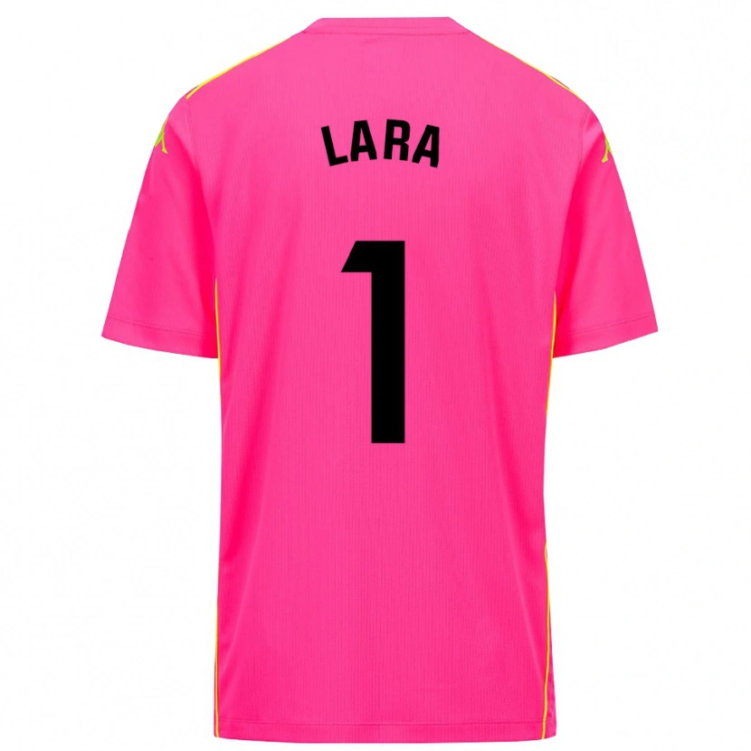 Danxen Donna Lara Lara De Las Heras Coello #1 Maglia Gara Portiere Rosa Profondo Nero 2025/26 Maglietta