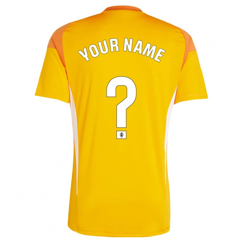 Danxen Donna Real Zaragoza Maglia Gara Portiere Arancione Giallo Scuro 2025/26 Maglietta