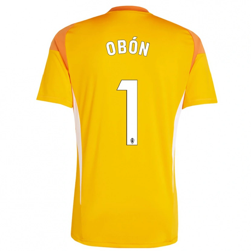Danxen Donna Manuel Obón #1 Maglia Gara Portiere Arancione Giallo Scuro 2025/26 Maglietta