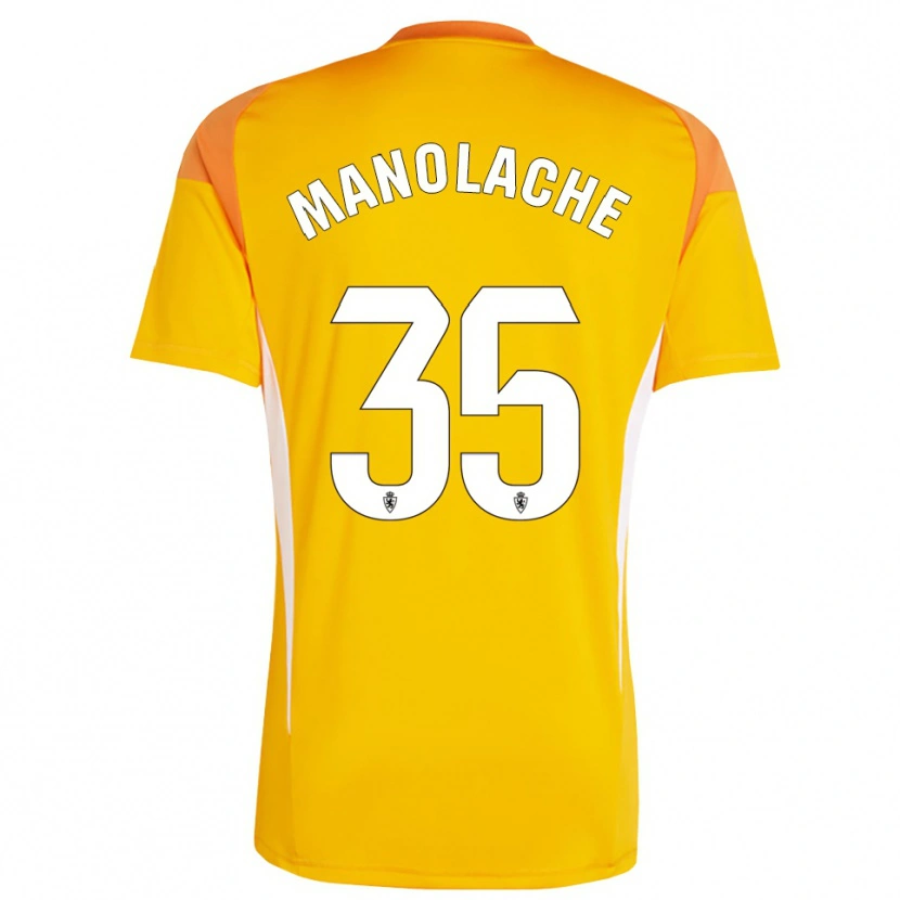 Danxen Donna Marcos Manolache #35 Maglia Gara Portiere Arancione Giallo Scuro 2025/26 Maglietta